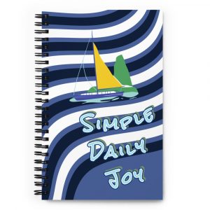 Sailing Waves Spiral Notebook
