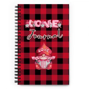 Love Gnome Journal Spiral notebook