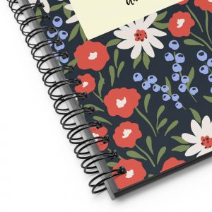 Anne Frank Inspired Spiral Notebook (Love Gently)