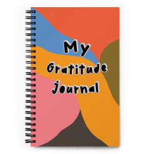 Funky Happy Gratitude Spiral Notebook