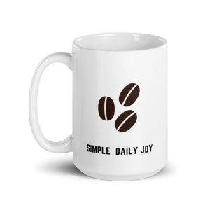 Coffee Beans Simple Daily Joy | 15 oz Mug