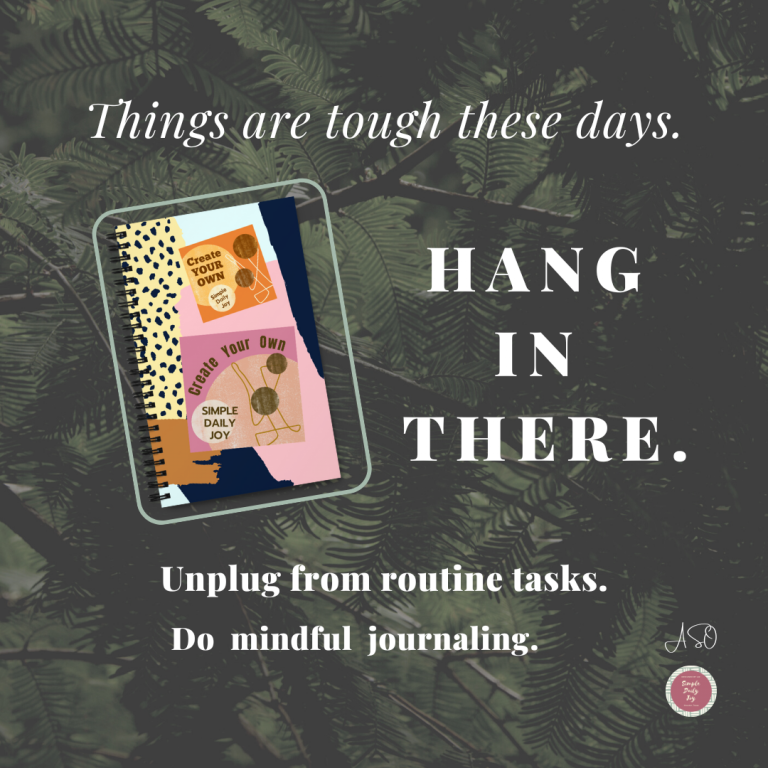 Read more about the article Hang in there!