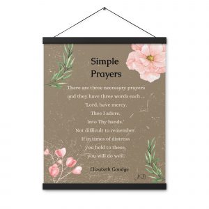 Simple Prayers Hanger Poster | Blush | 16″ x 20″