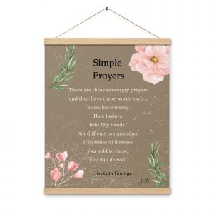 Simple Prayers Hanger Poster | Blush | 16″ x 20″