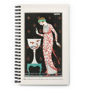 Art Deco Spiral Notebook | Lady of the House