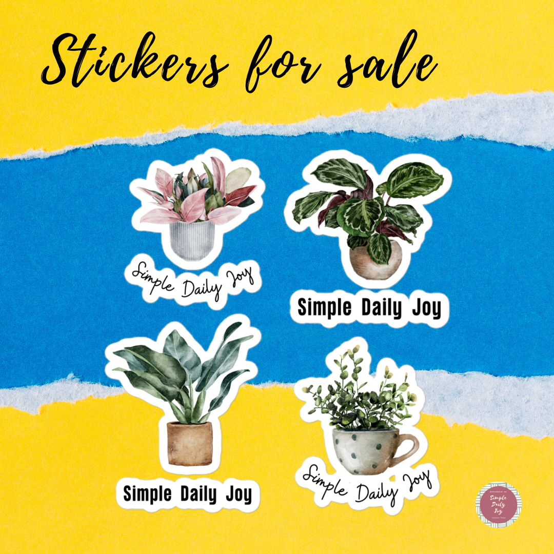 PLANT LOVER GIFTS STICKERS, 4 in 1 Sticker Sheet