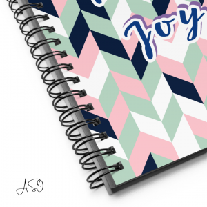 Chevron Love | Simple Daily Joy | Journal Gift | Spiral Notebook