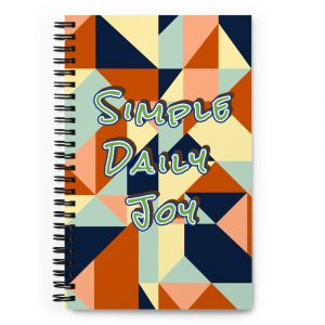 GEOMETRIC LOOK | Spiral Notebook | Dotted Grid | Write & Track Journal