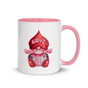 Gnome Gift | Live in Simple Daily Joy |  Love Mug with Color Inside