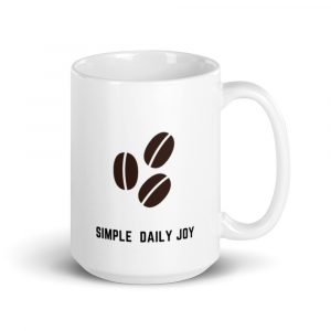 Coffee Beans Simple Daily Joy | 15 oz Mug