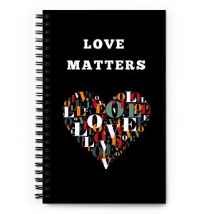 Love Matters Notebook | Blind to Love  (Black)