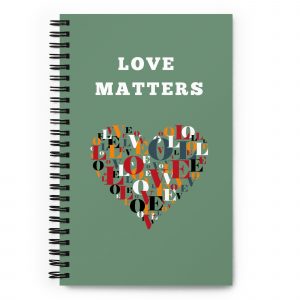 Love Matters Notebook | A Story Writer (Green)