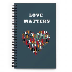 Love Matters Notebook | Quotes of Love to Him (Slate)