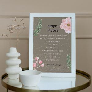 Simple Prayers Poster Digital Download | Blush | 4:5