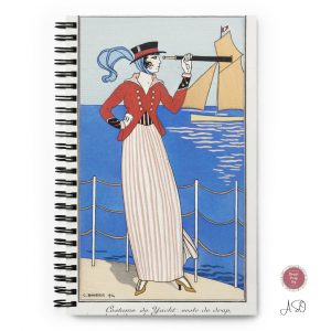 Art Deco Spiral Notebook | Female Explorer