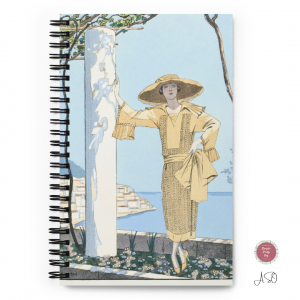 Female Traveler | Art Deco Inspired Notebook