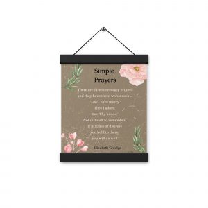 Simple Prayers Hanger Poster | Blush | 8″ x 10″